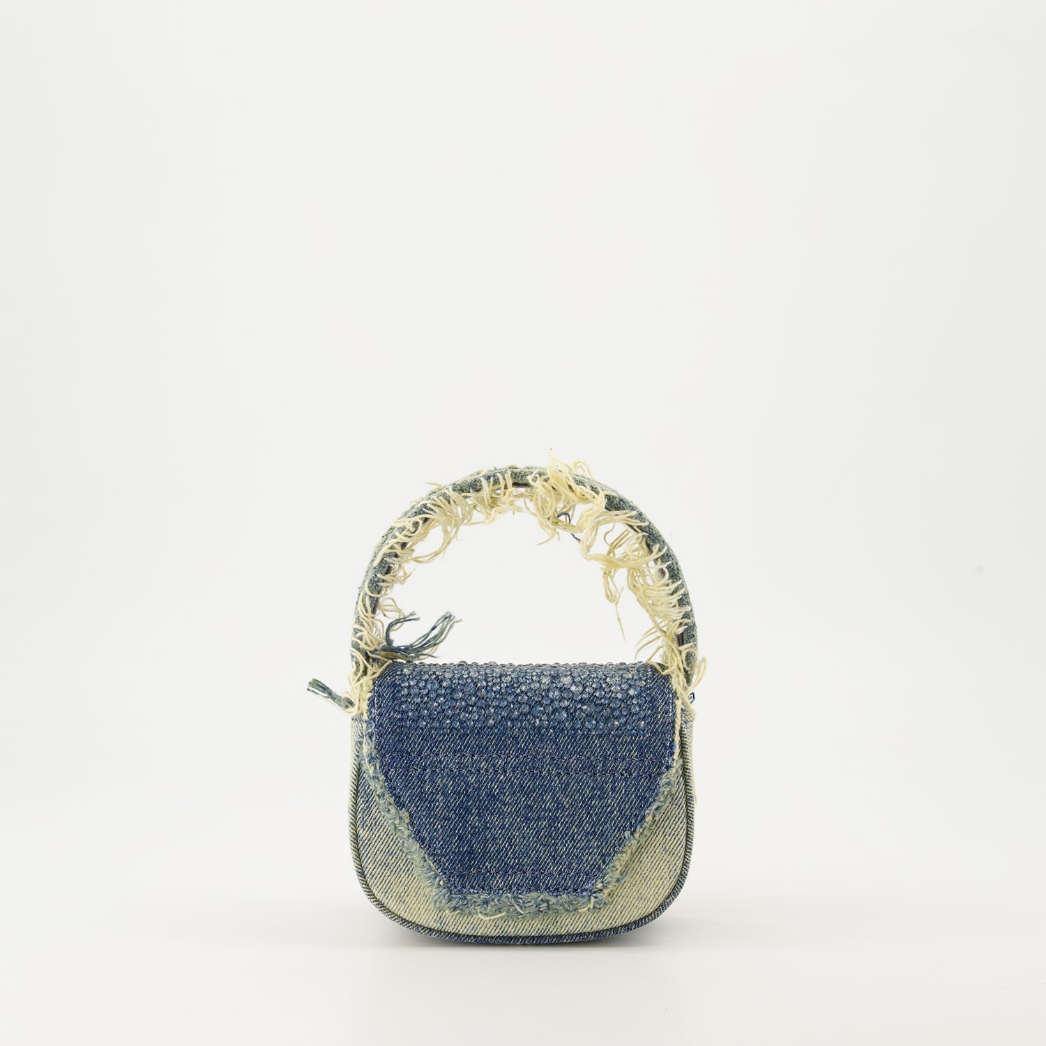 Sacs bandoulière Sac 1DR XS en jean à strass Diesel Bleu Femme