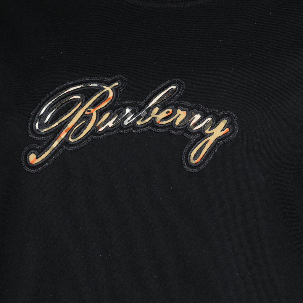 Bild des Artikels Burberry Damen T-Shirt mit schwarzem Check-Logo - Frühjahr-Sommer 2026 - Detailansicht_1