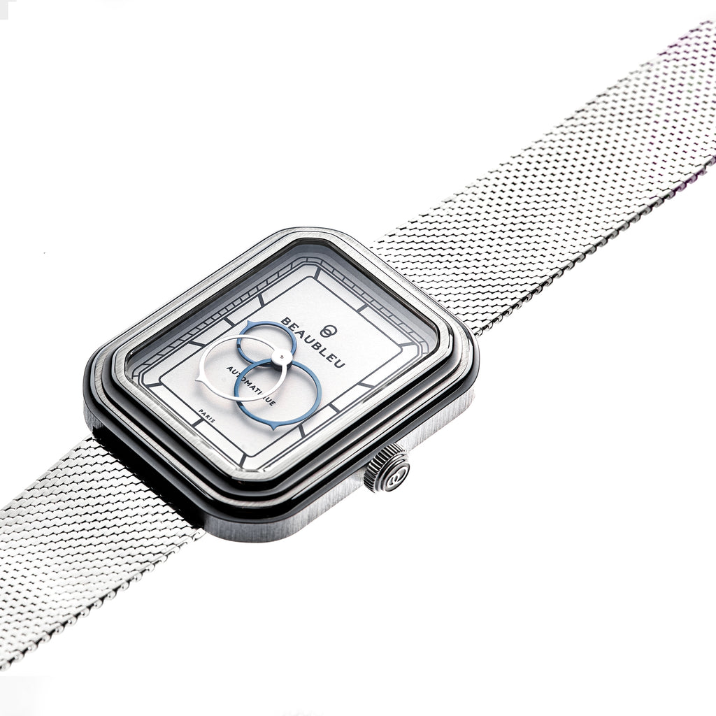 Bijoux Ecce Figura Alba Steel Bracelet Watch Beaubleu Gris Unisexe