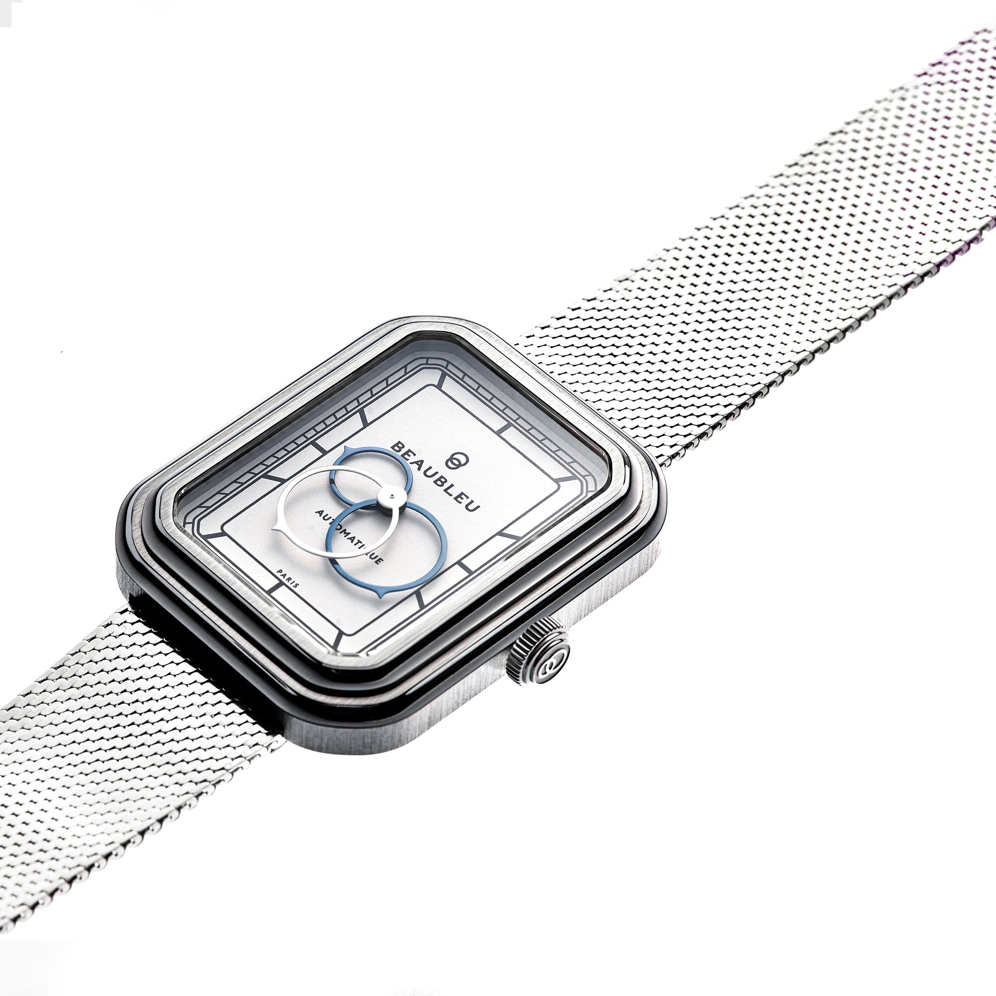 Bijoux Montre Ecce Figura Alba Bracelet Acier Beaubleu Gris Unisexe