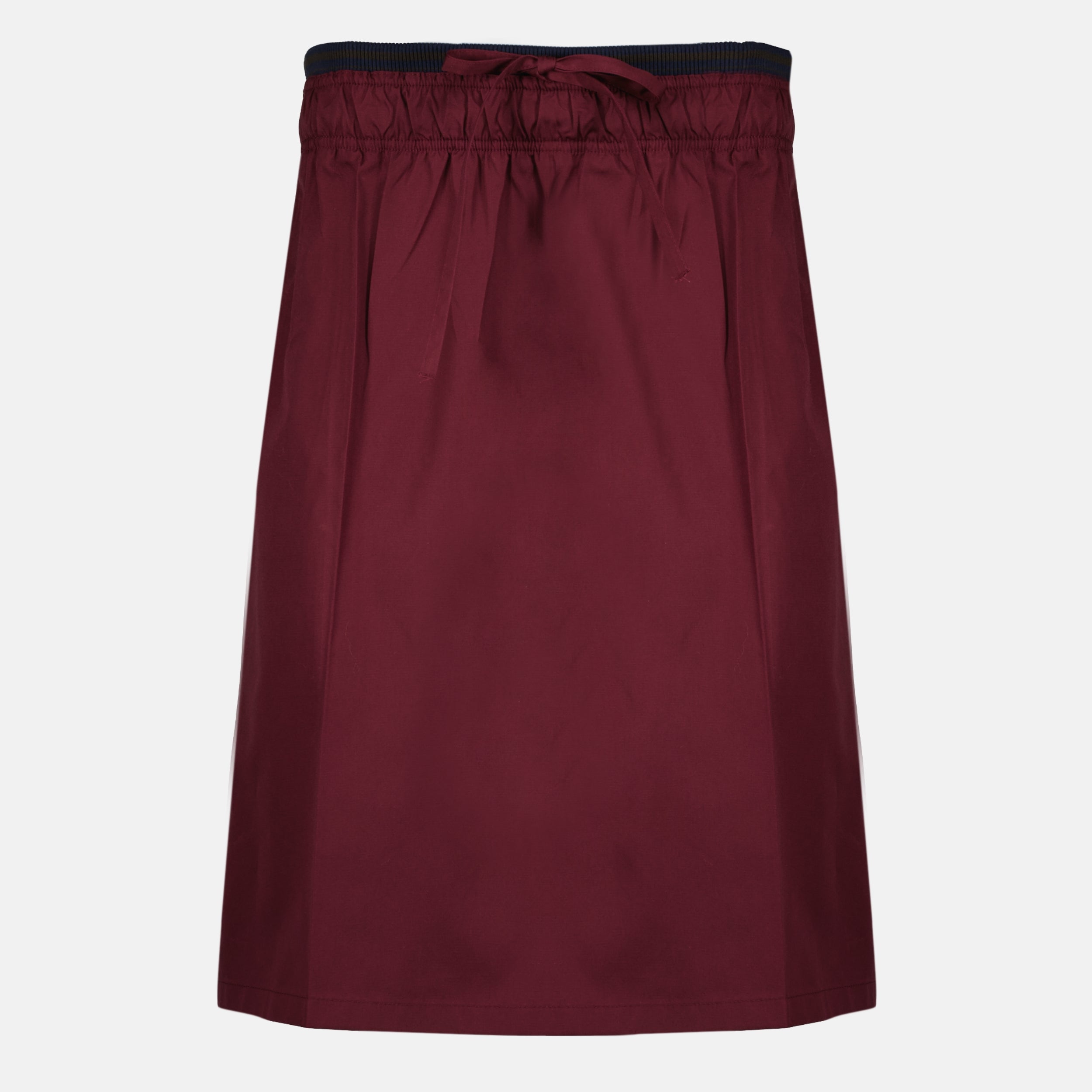 Jupes Saias Midi Bordeaux em Poplin Prada Bordeaux Femme