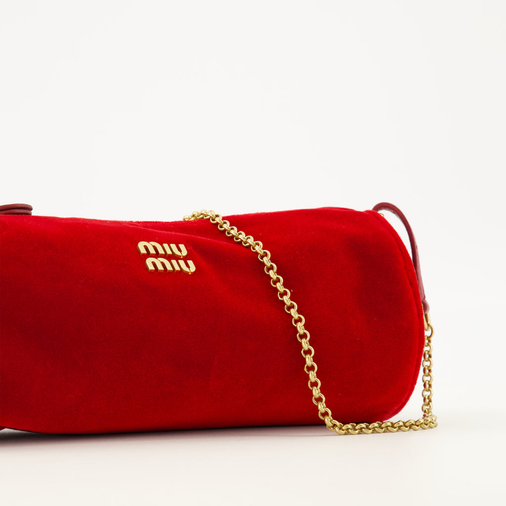Sacs à main et épaule Sac en velours rouge Miu Miu Rouge Femme