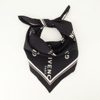 Écharpes, foulards et gants Petit carré en soie Shadow noir Givenchy Noir Femme