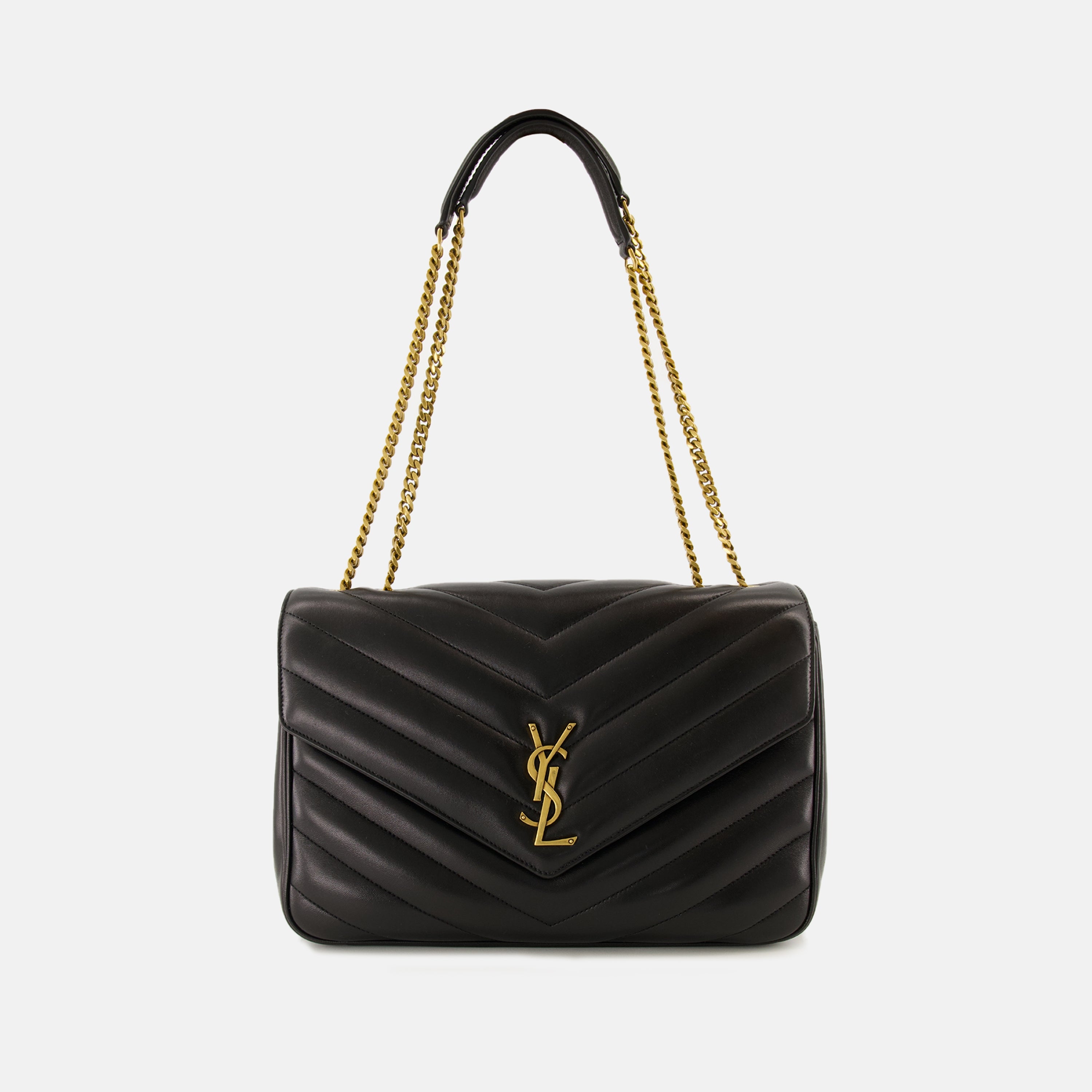 Image de l'article Sac Loulou large de la marque Saint Laurent pour Femme - Saison Automne-Hiver 2025 - Vue de Face