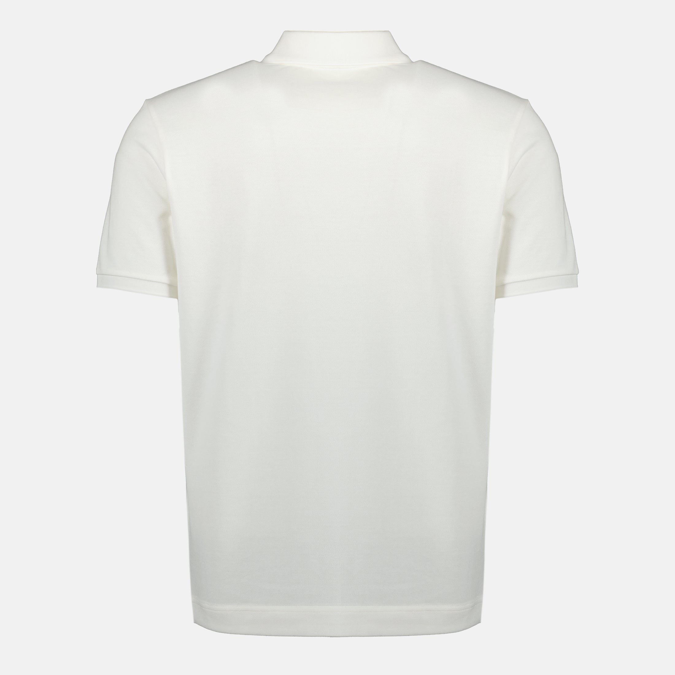 Imagen del Polo de Piqué de Algodón Blanco de Moncler para Hombre - Temporada Primavera-Verano 2026 - Vista Trasera