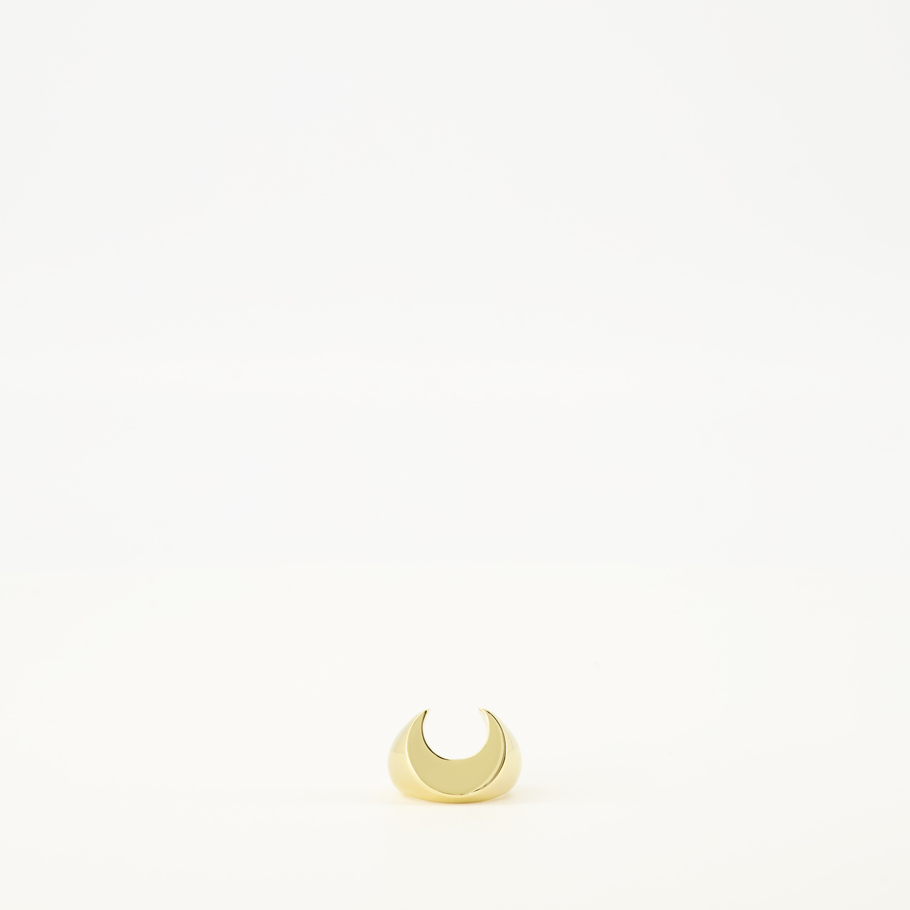 Image de l'article Bague Moon en laiton de la marque Marine Serre pour Femme - Saison Automne-Hiver 2025 - Vue de Face