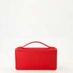 Petite maroquinerie Portafoglio a catena VLogo in pelle rossa Valentino Garavani Rouge Femme