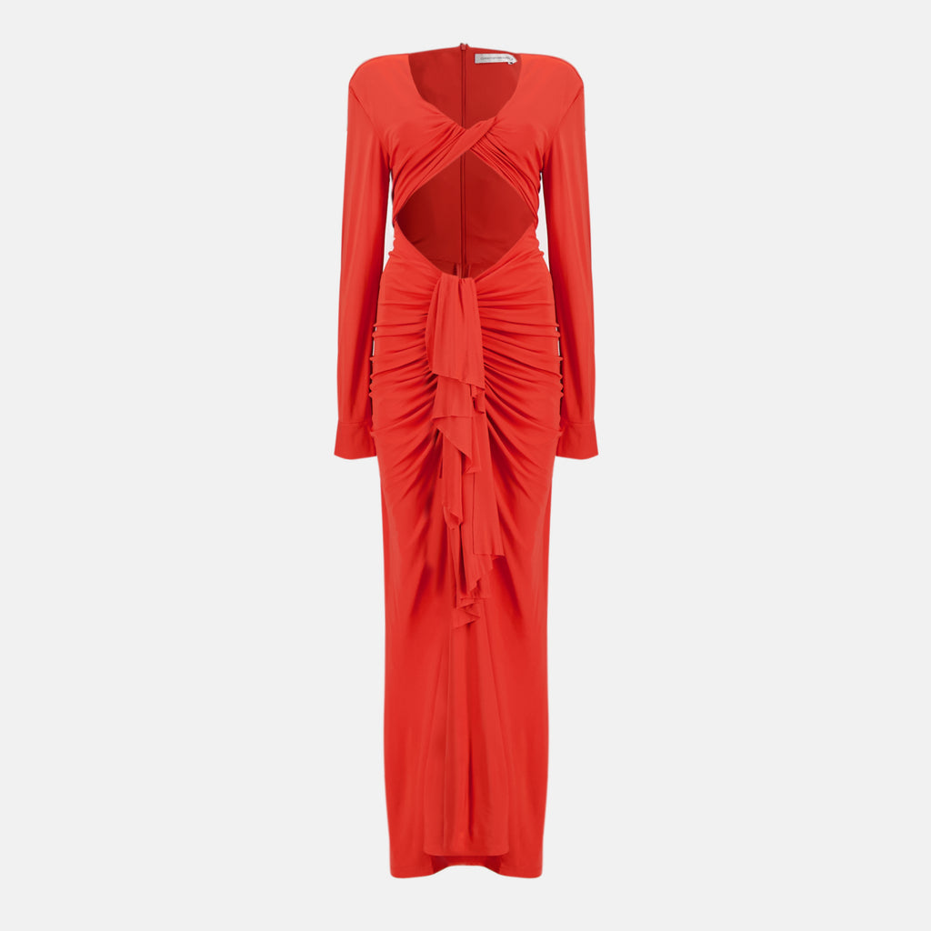 Robes Vivenda Orangenkleid Christopher Esber Orange Femme