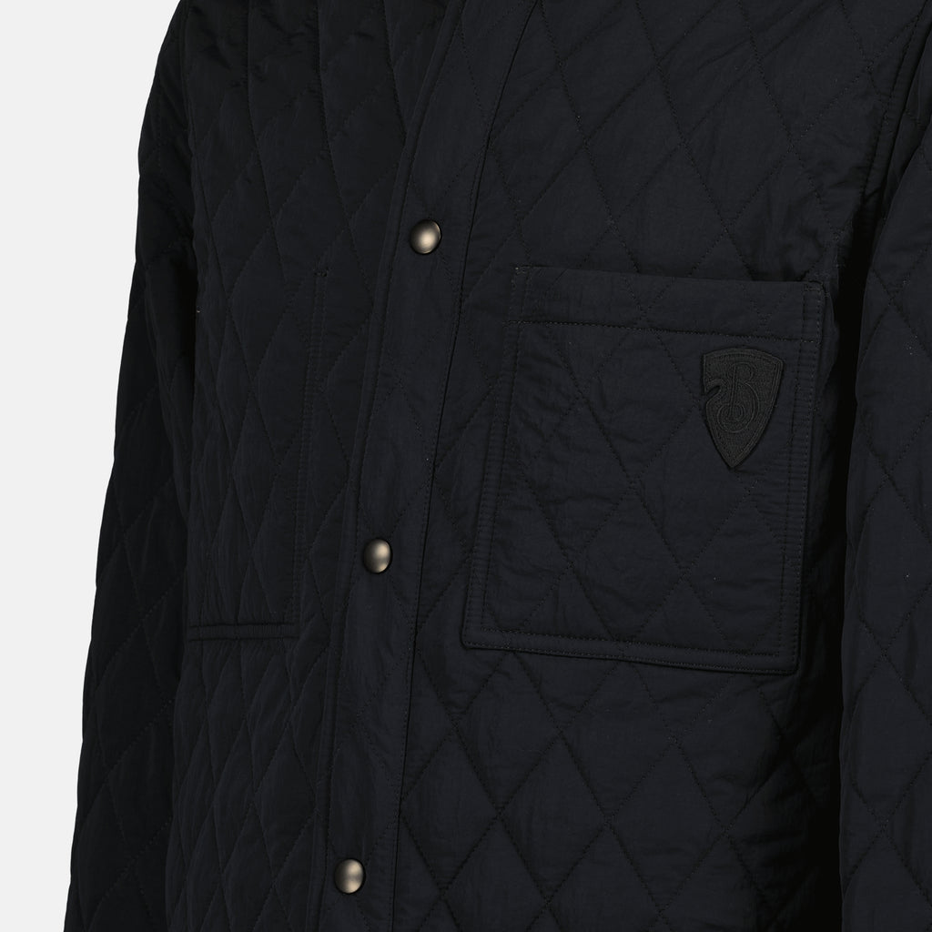 Vestes Veste matelassée réversible Burberry Noir Homme
