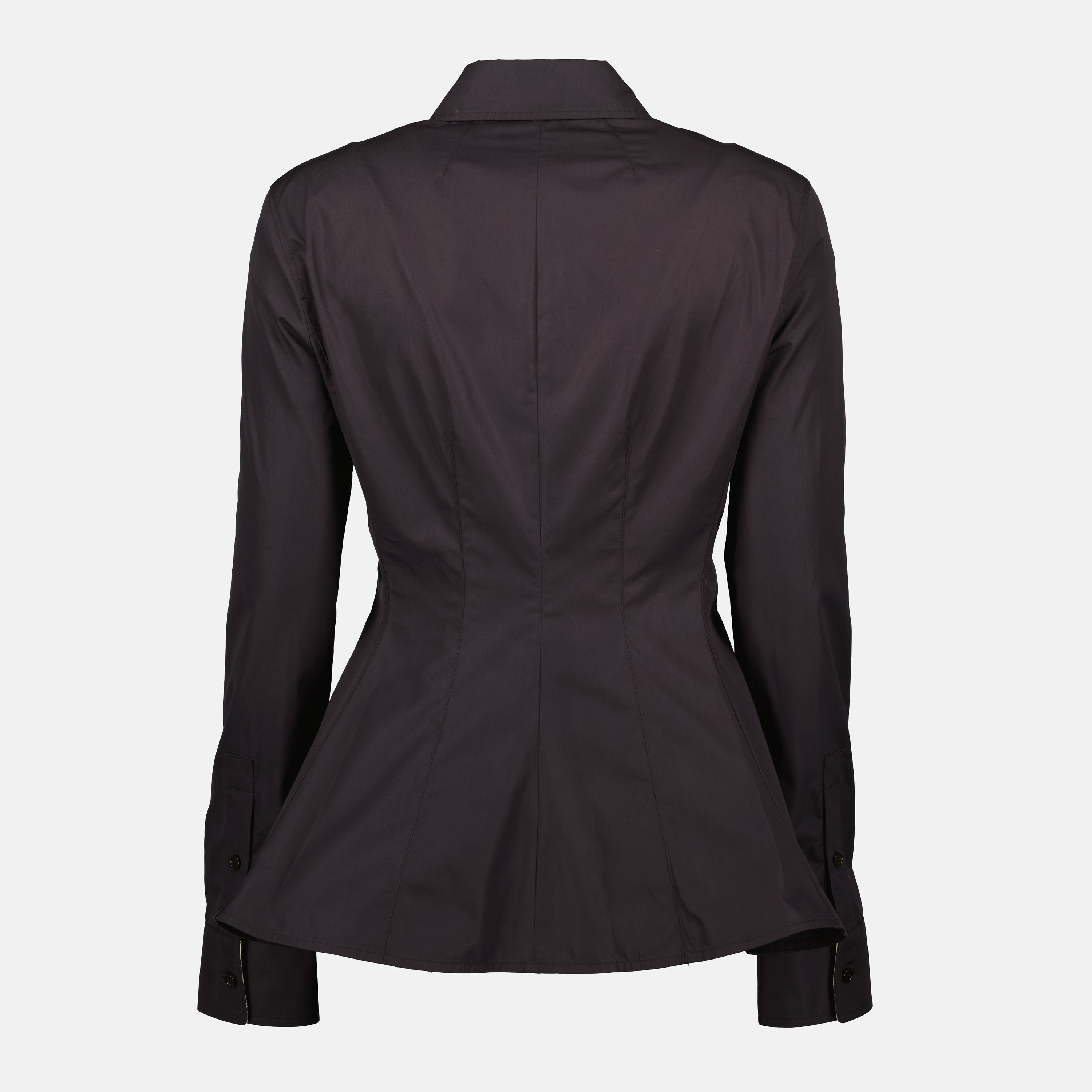 Image de l'article Chemise en popeline de la marque Burberry pour Femme - Saison Automne-Hiver 2025 - Vue de Dos