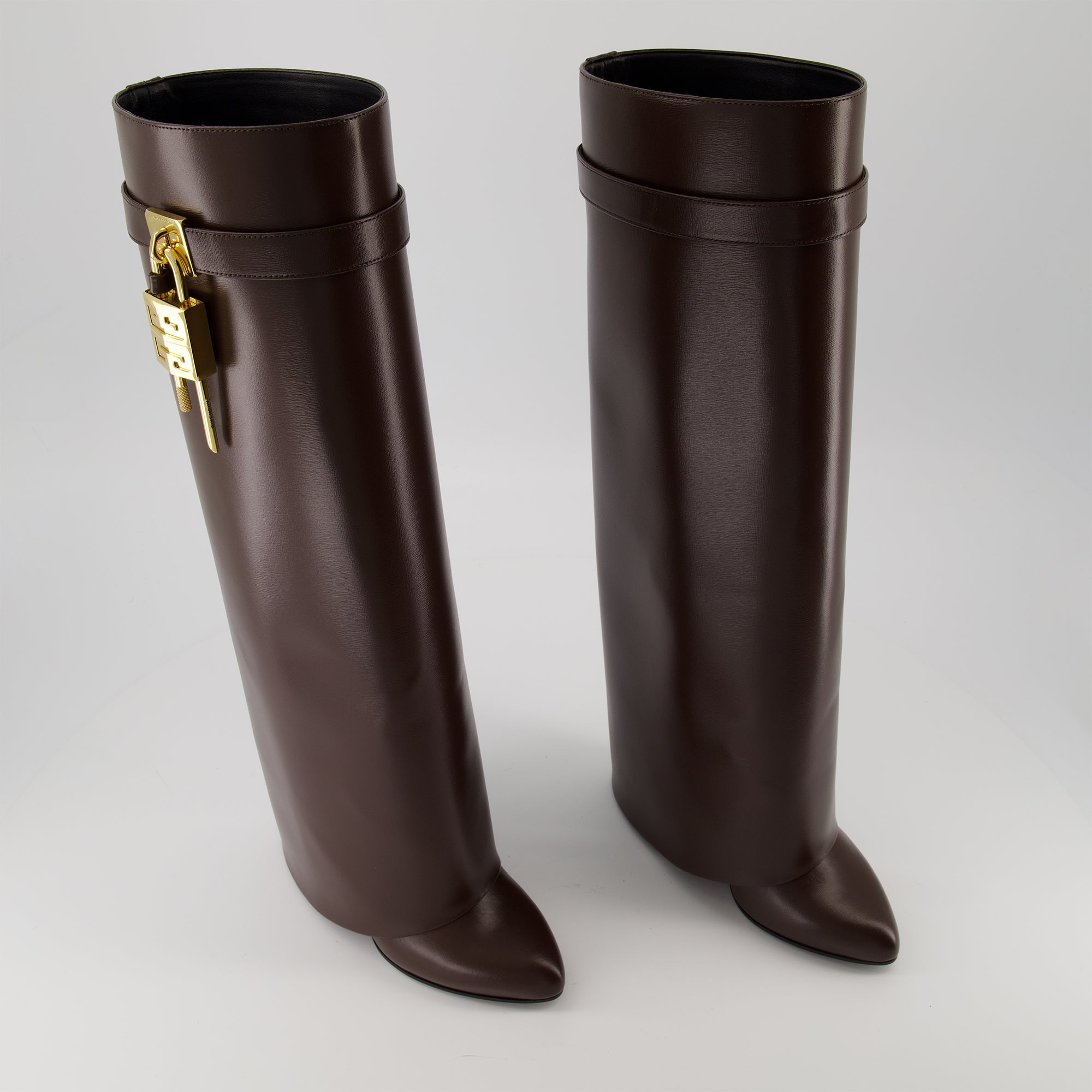 Bottes Shark Lock Brown Boots Givenchy Marron Femme