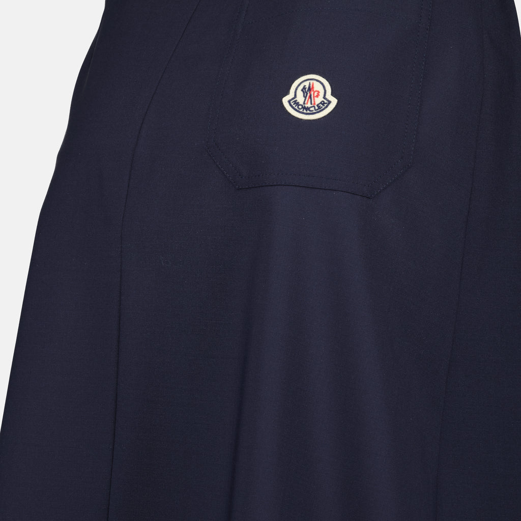 Jupes Jupe plissée Moncler Bleu foncé Femme