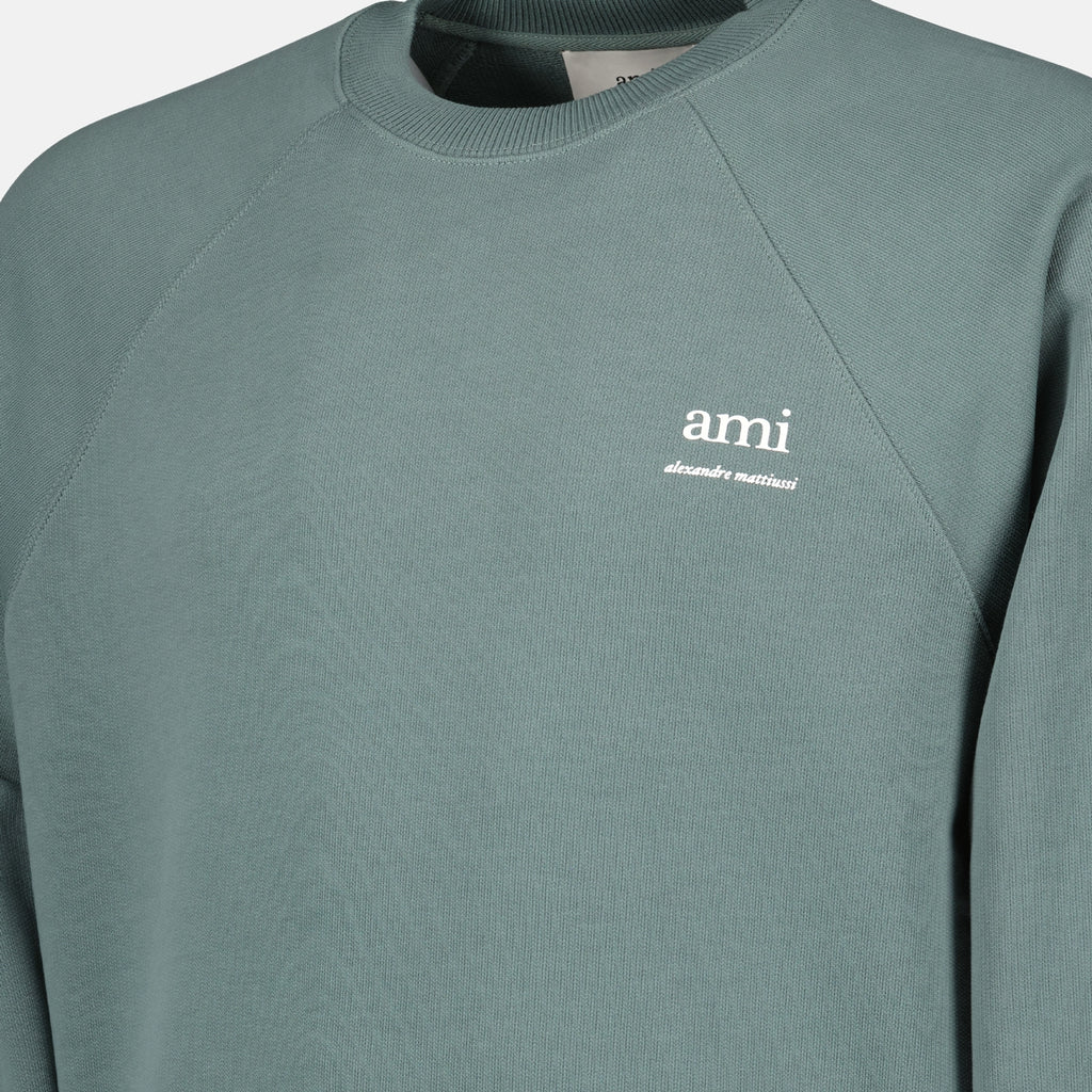 Felpe Sweatshirt Alexandre Matiussi Ami PARIS Verde Unisex