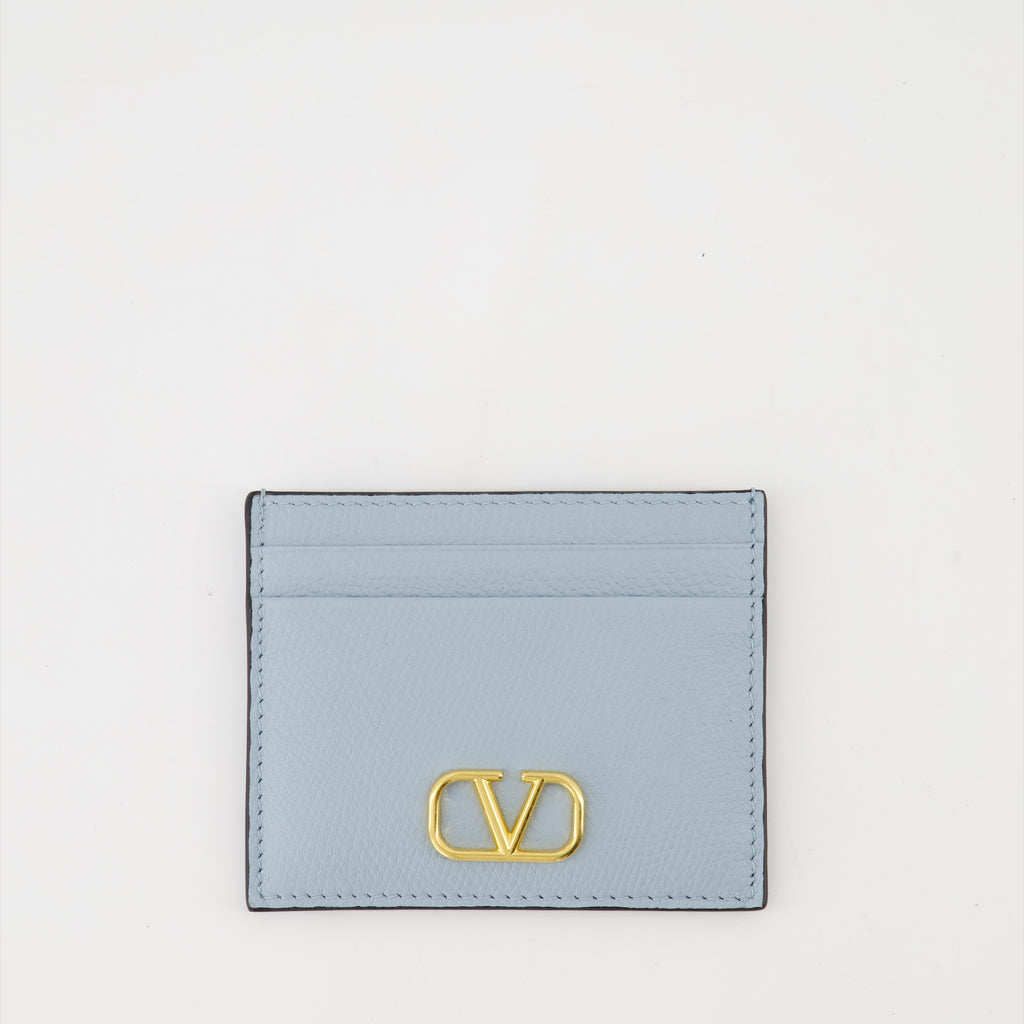 Small leather goods Porte-cartes VLogo Valentino Garavani Blue Femme