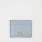 Small leather goods Porte-cartes VLogo Valentino Garavani Blue Femme