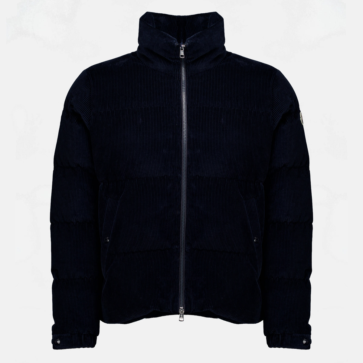 Manteaux Doudoune Esparron en velours côtelé Moncler Bleu foncé Homme