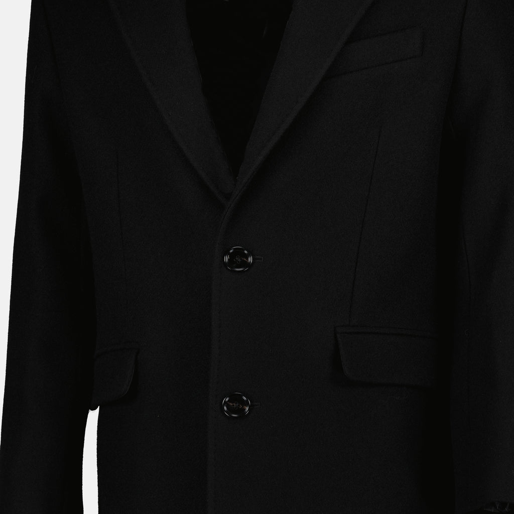 Manteaux Manteau en laine Ami PARIS Noir Homme