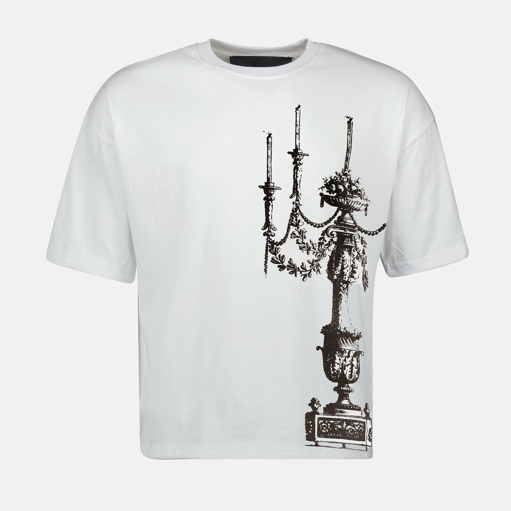 T-shirt T-shirt Chandelier L8 Studio Bianco Homme
