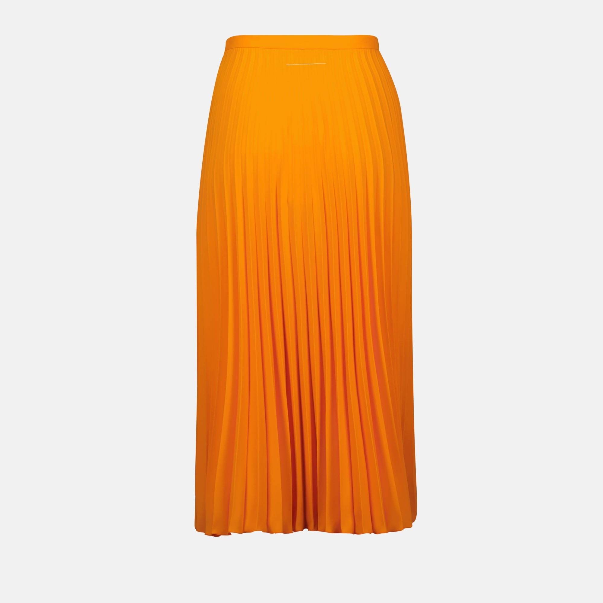 Skirts Pleated Skirt Mm6 Orange Femme