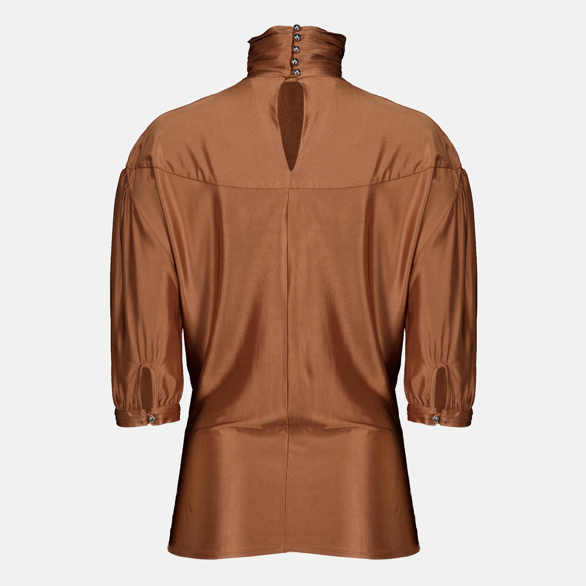 Tops Braunes gerafftes Oberteil Rabanne Marron Femme
