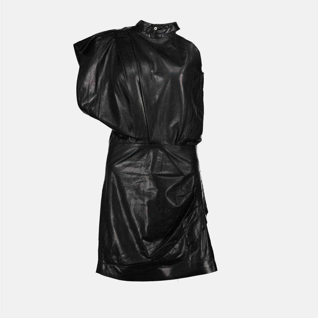 Robes Robe en cuir Pernille Iro Noir Femme