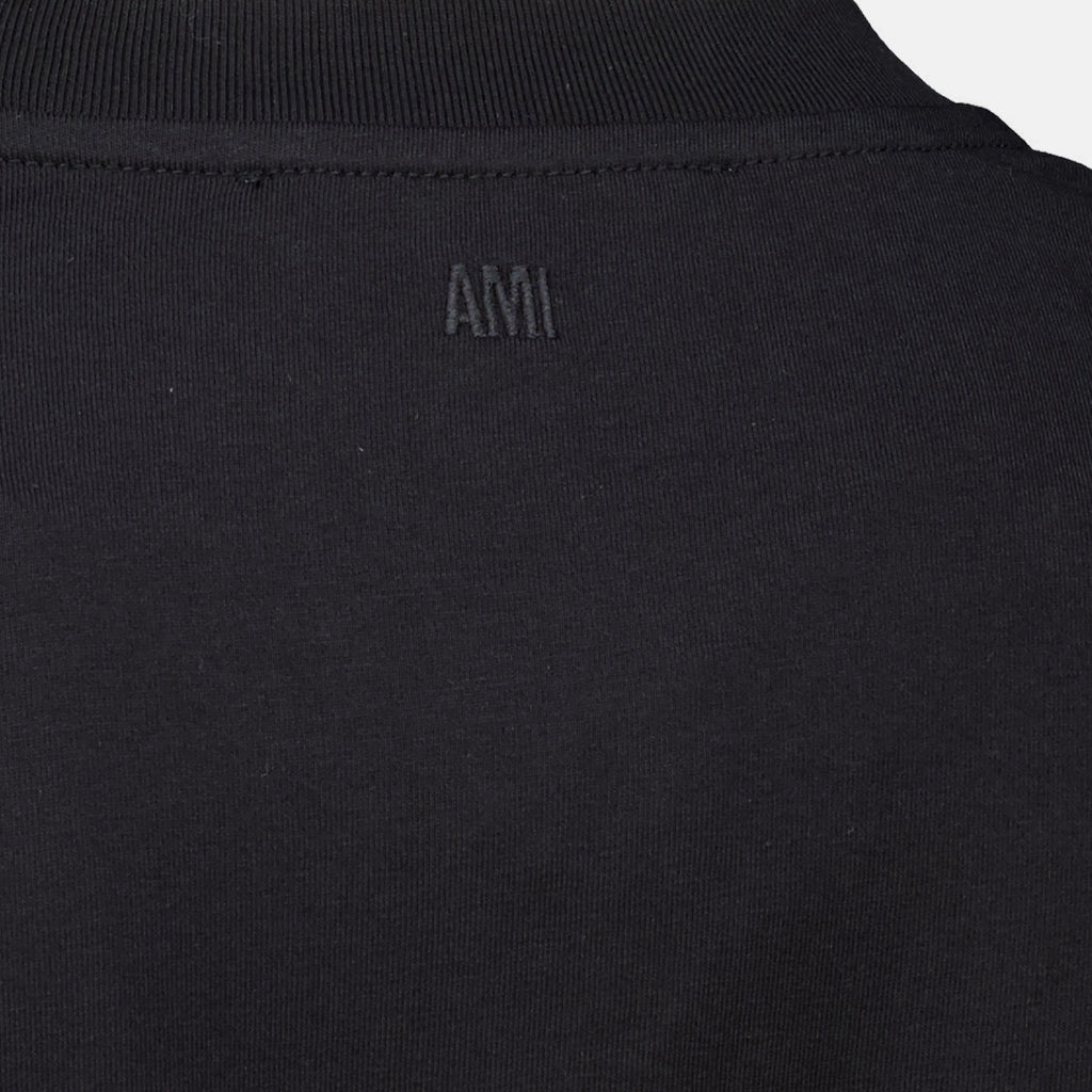 T-shirts Maglietta Nera in Cotone Ami PARIS Noir Homme