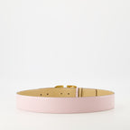 Cintos Ceinture VLogo Réversible Valentino Garavani Rosa Femme