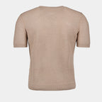 Camisetas Sweater em Malha Fendi Bege Homme