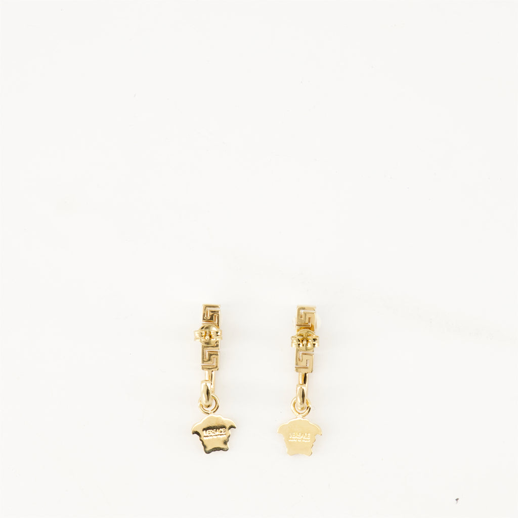 Bijoux Boucles d'oreilles Medusa Greca Versace Doré Femme