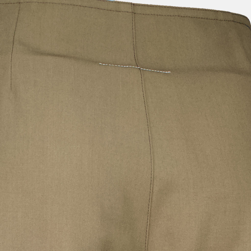 Pantalons Pantalon balloon kaki Mm6 Kaki Femme