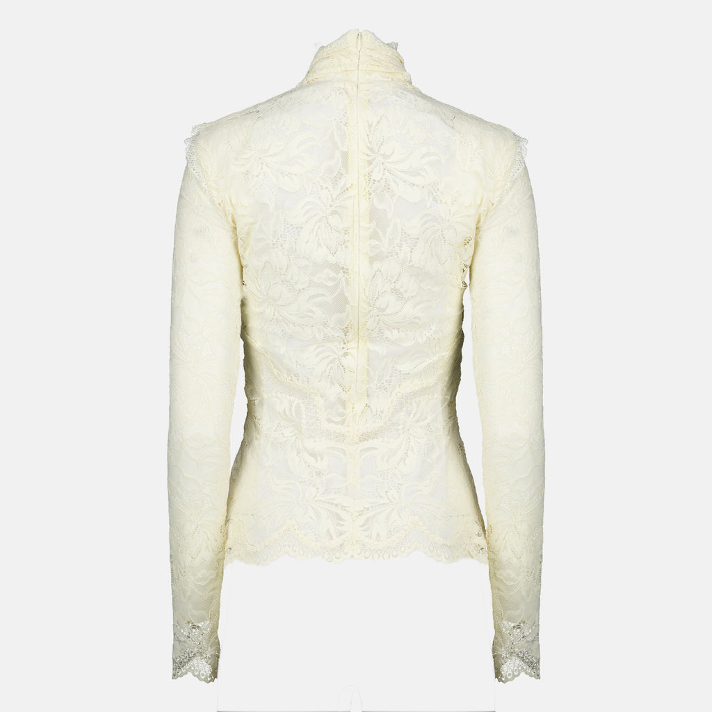 Tops Top de Encaje Beige Rabanne Beige Femme
