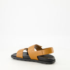 Scarpe aperte Sandali con Doppi Cinghietti Tod's Marrone Femme