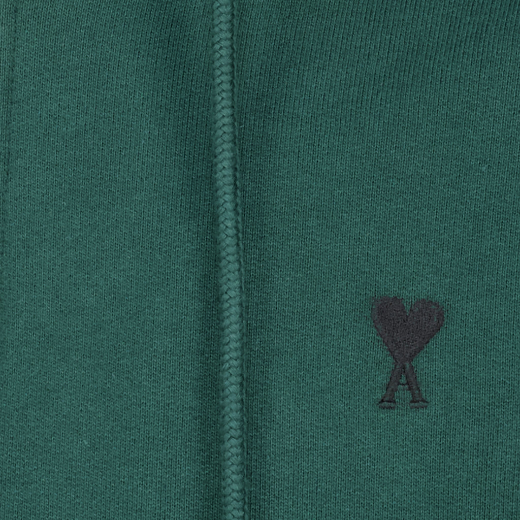 Sweatshirts AMI Heart Grüne Zip-Up Jacke Ami PARIS Vert Homme
