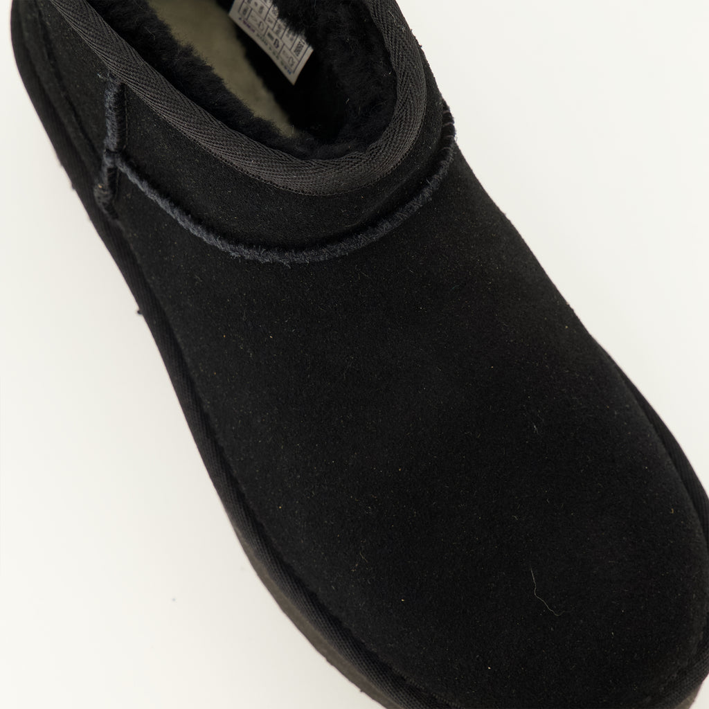 Bottines Stivali Ankle Ultra Mini Platform Neri Ugg Noir Femme