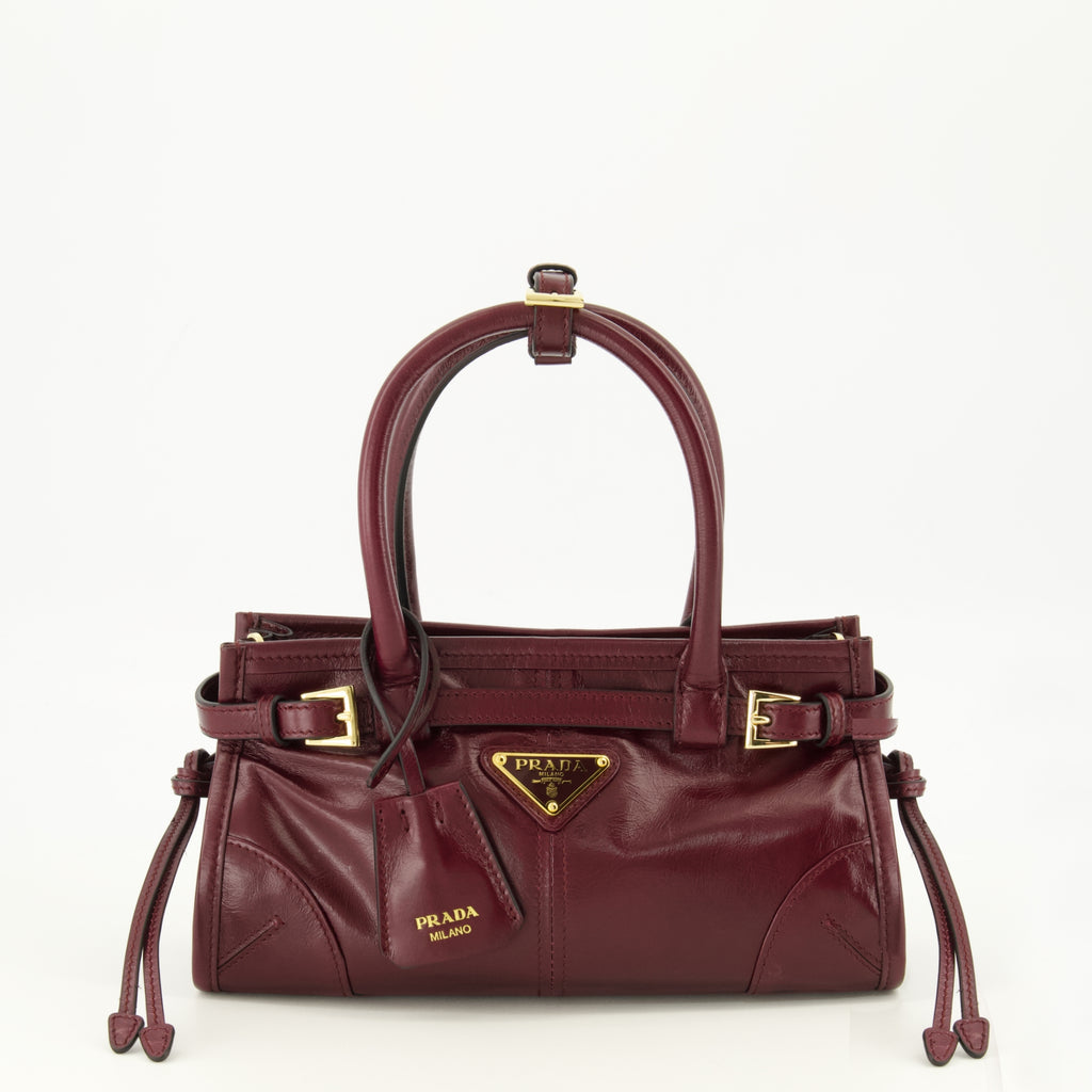 Sacs à main et épaule Mini Bonnie Ledertasche in Burgunder Prada Bordeaux Femme