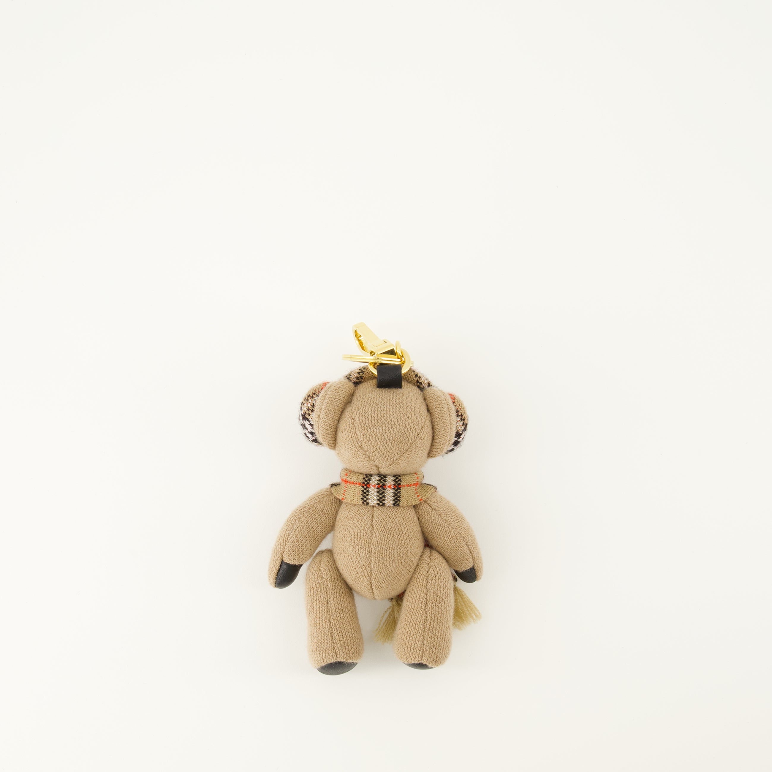 Image of the Burberry Thomas Bear Keychain for Women - Autumn-Winter 2025 - Back View