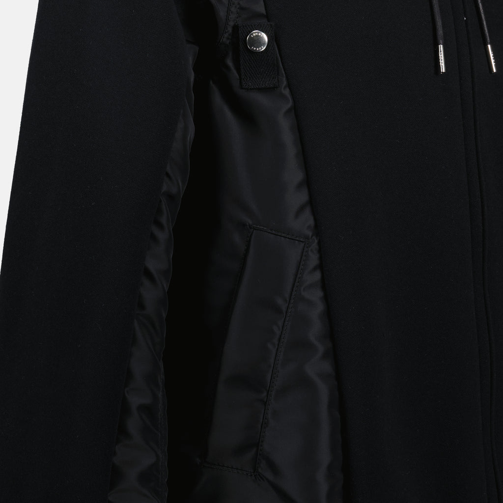 Sweatshirts Two-tone Zipped Sweatshirt Sacai Black Men