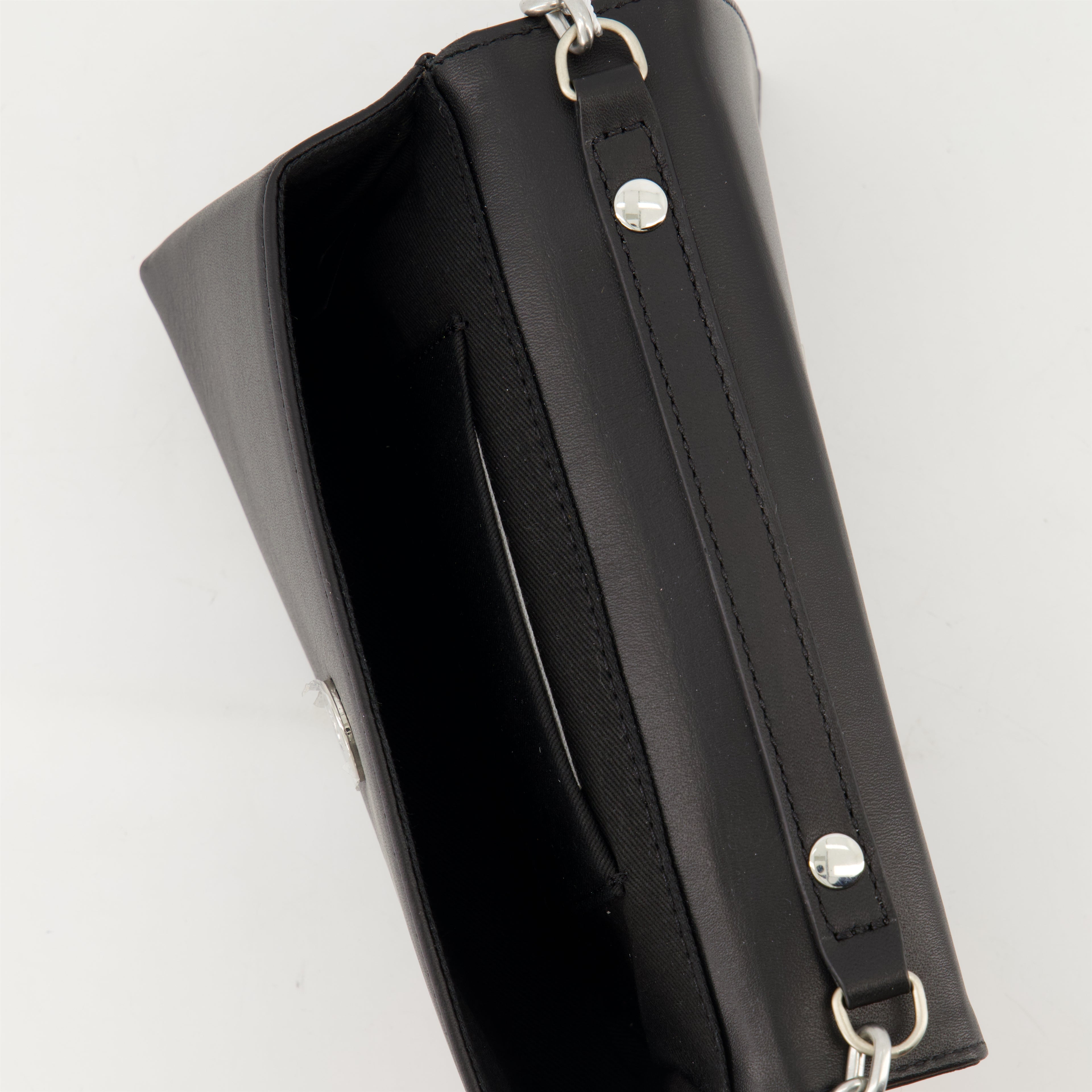 Pouches Chain Wallet Mm6 Black Femme