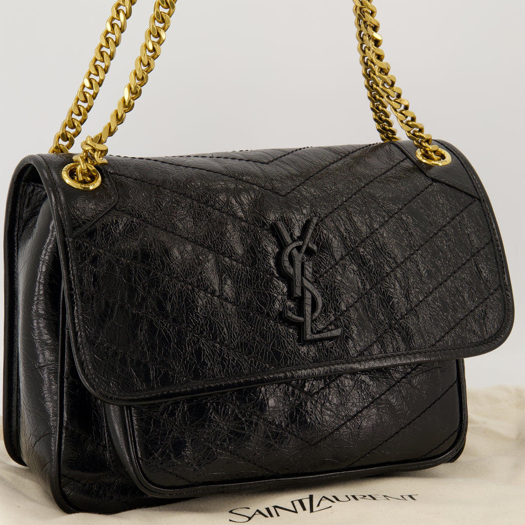 Image de l'article Sac Niki medium en cuir vintage de la marque Saint Laurent pour Femme - Saison Automne-Hiver 2025 - Vue détaillée_2