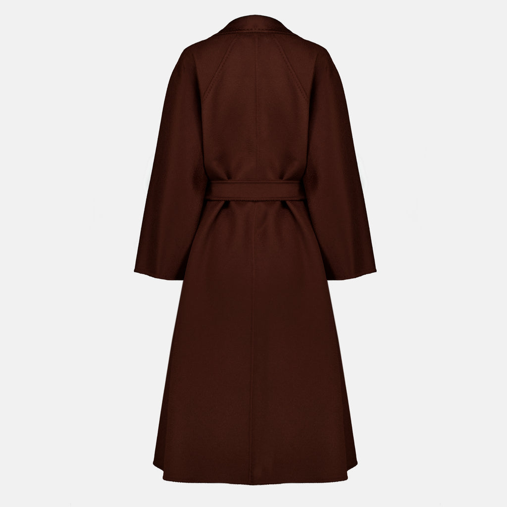 Manteaux 루드밀라 브라운 코트 Max Mara Marron Femme