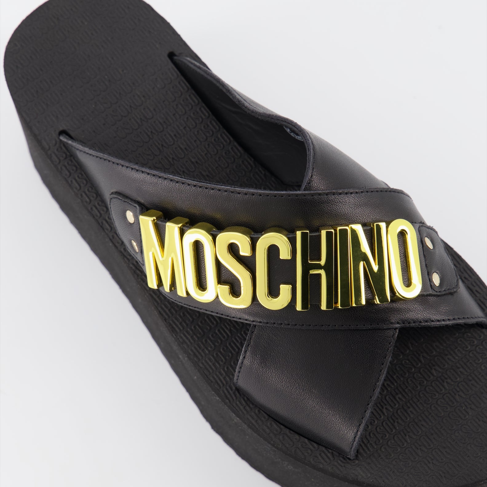 Compensées et plateformes MA28118I1G MF0 000 nero Moschino Noir Femme