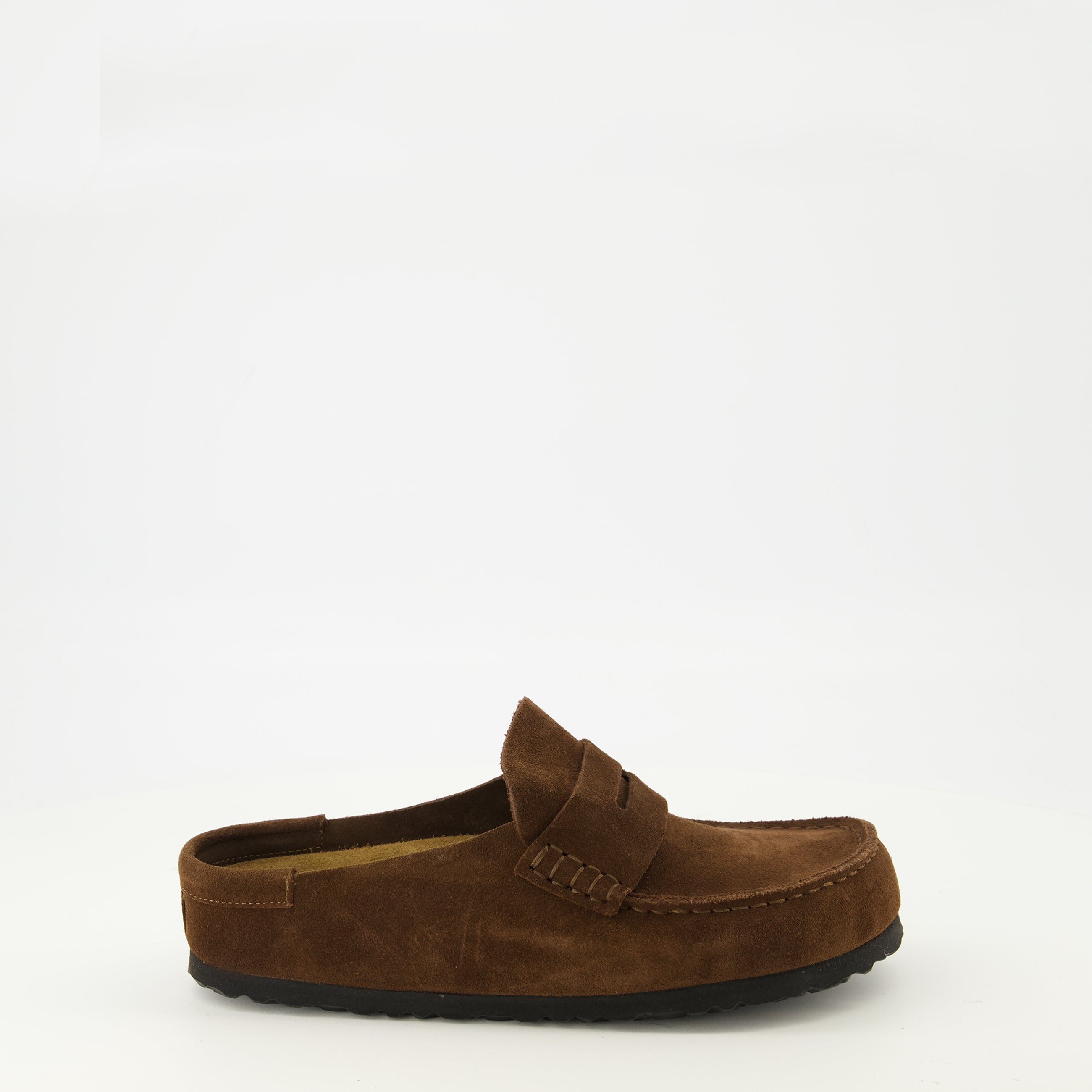 Image de l'article Mules Naples marron de la marque Birkenstock pour Unisex - Saison Printemps-Été 2026 - Vue latérale droite