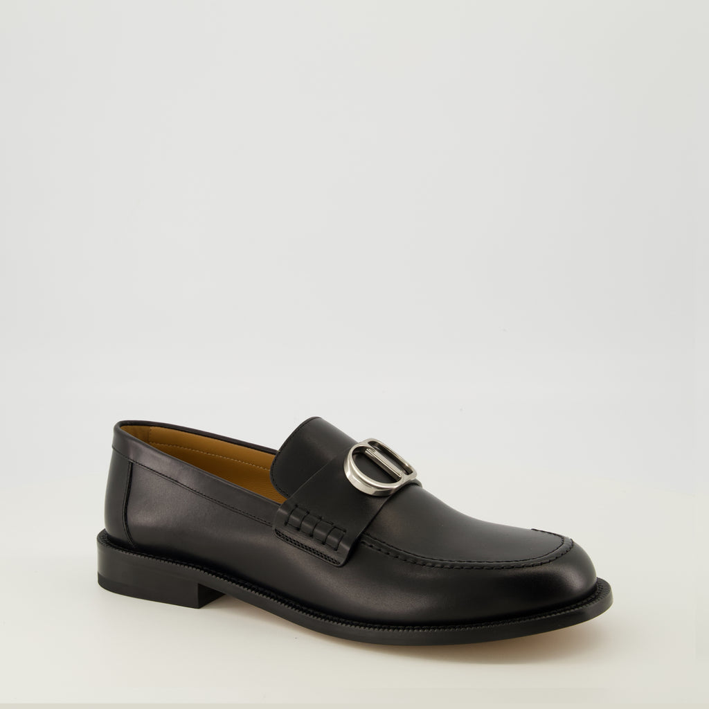 Image de l'article Moccassins Archie noir de la marque Dior pour Homme - Saison Printemps-Été 2026 - Vue trois quarts avant droite