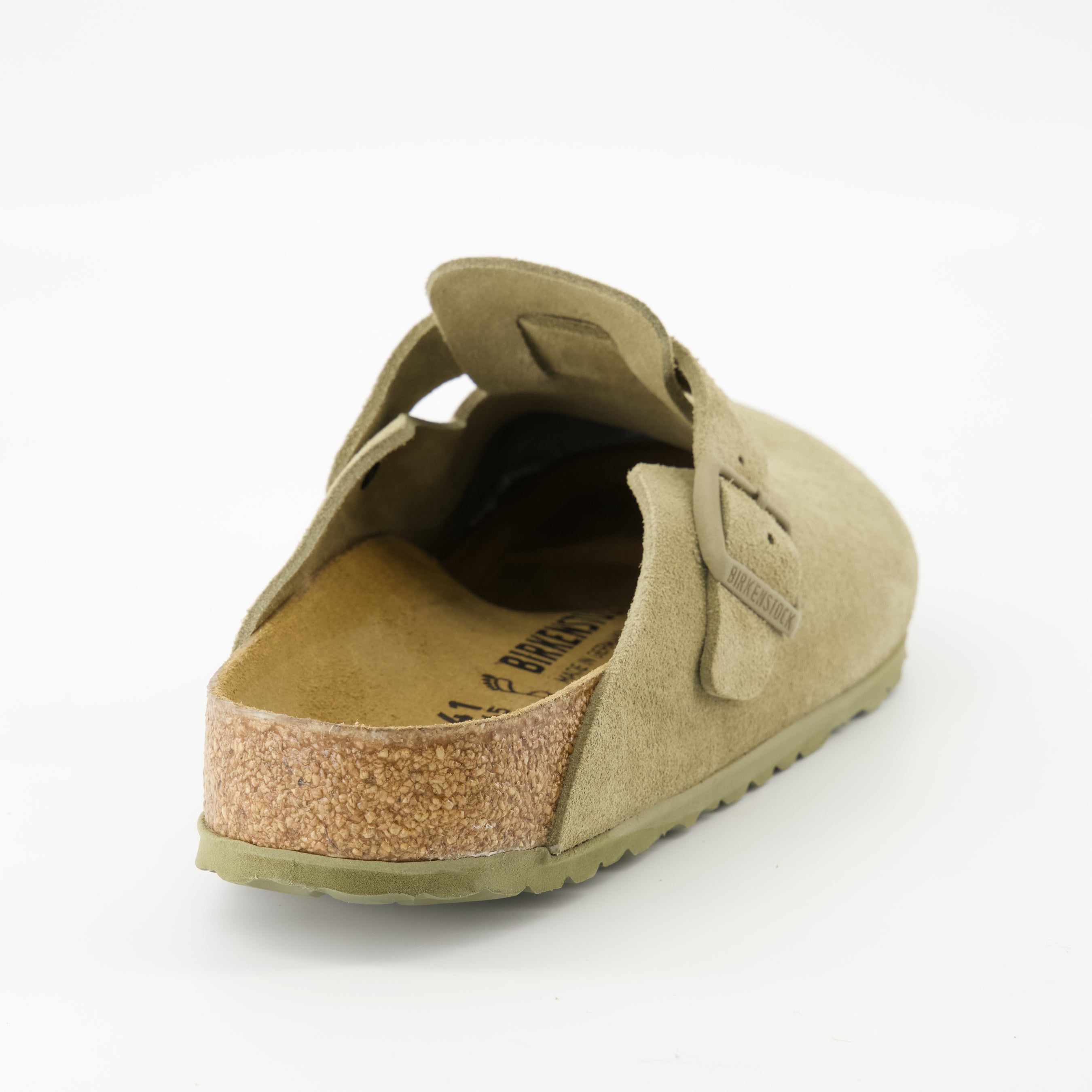 Chaussures ouvertes Mules Boston Birkenstock Kaki Homme