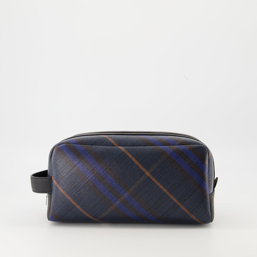 Clutches Pouch de Viagem Check Burberry Azul marinho Homens