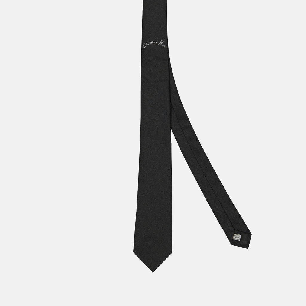 Lenços e luvas Cravate Dior Manuscrit Dior Preto Homme
