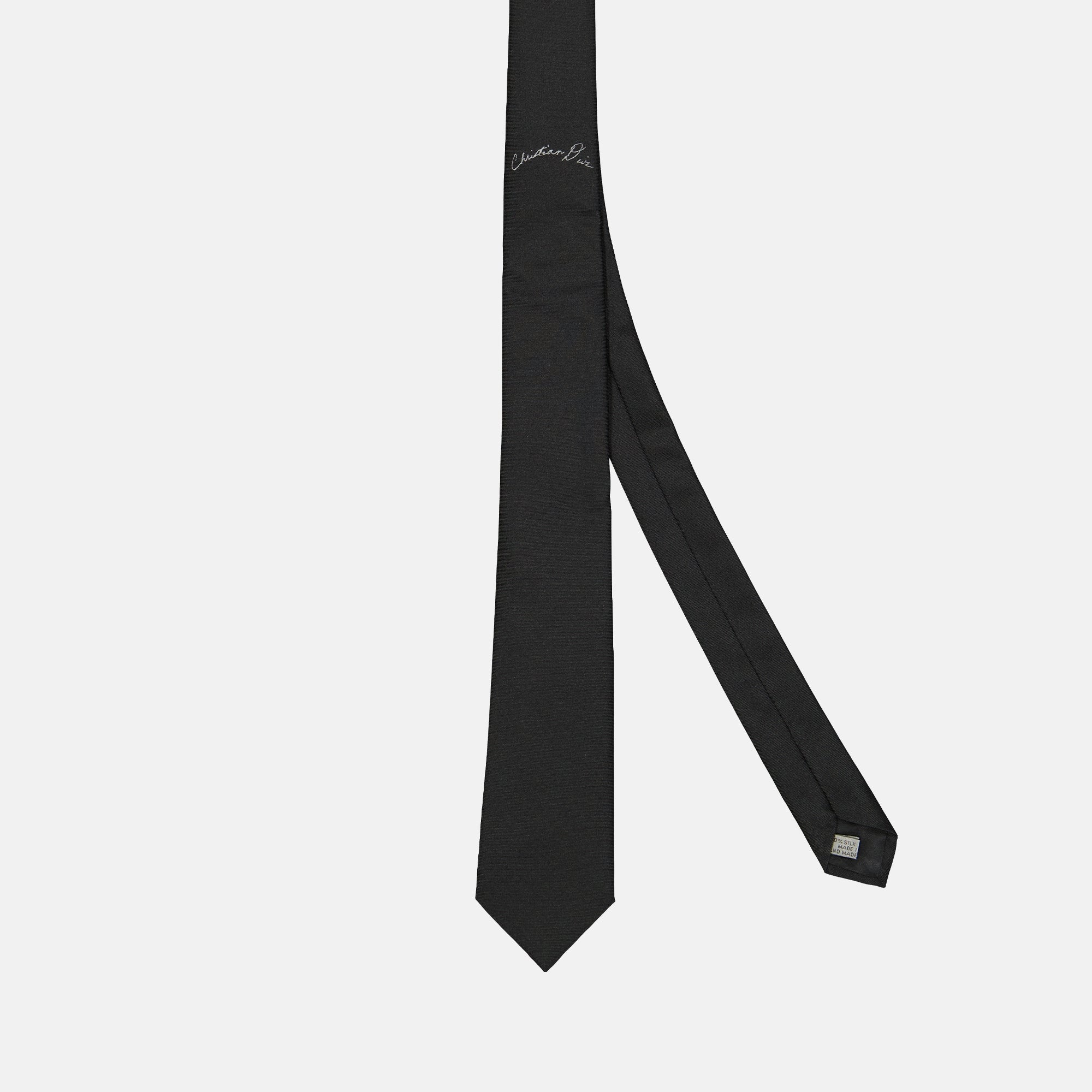Lenços e luvas Cravate Dior Manuscrit Dior Preto Homme