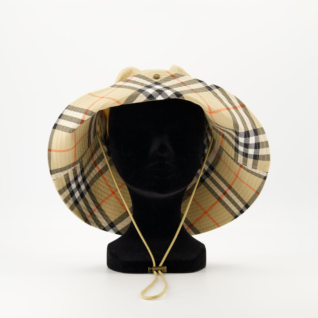 Chapeaux, casquettes et bonnets Chapéus Visor em Check Burberry Beige Unisexe