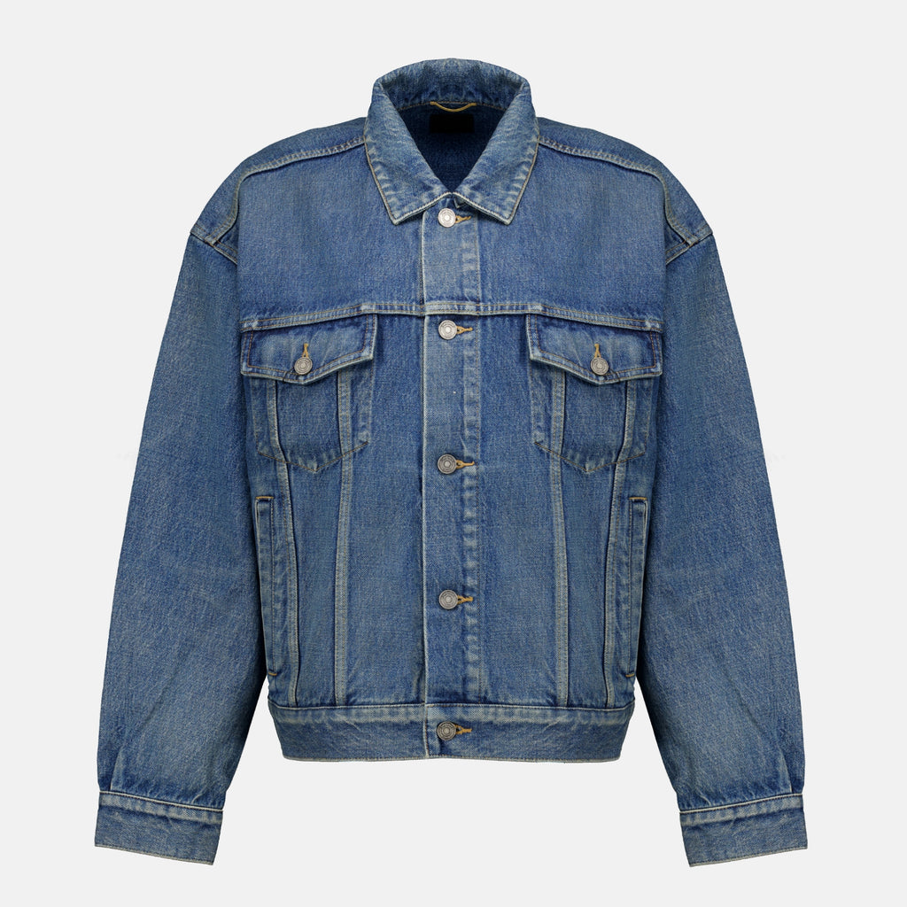 Vestes Blue Denim Jacket Saint Laurent Bleu Femme