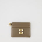 Small leather goods Porte-cartes 4G Givenchy Brown Femme
